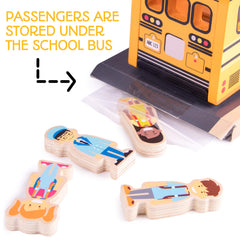 Imagination Generation Back to School Bus push-pull action invites active play