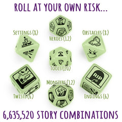 Imagination Generation Story Time Dice oversized dice provide bold visuals for collaborative storytelling.