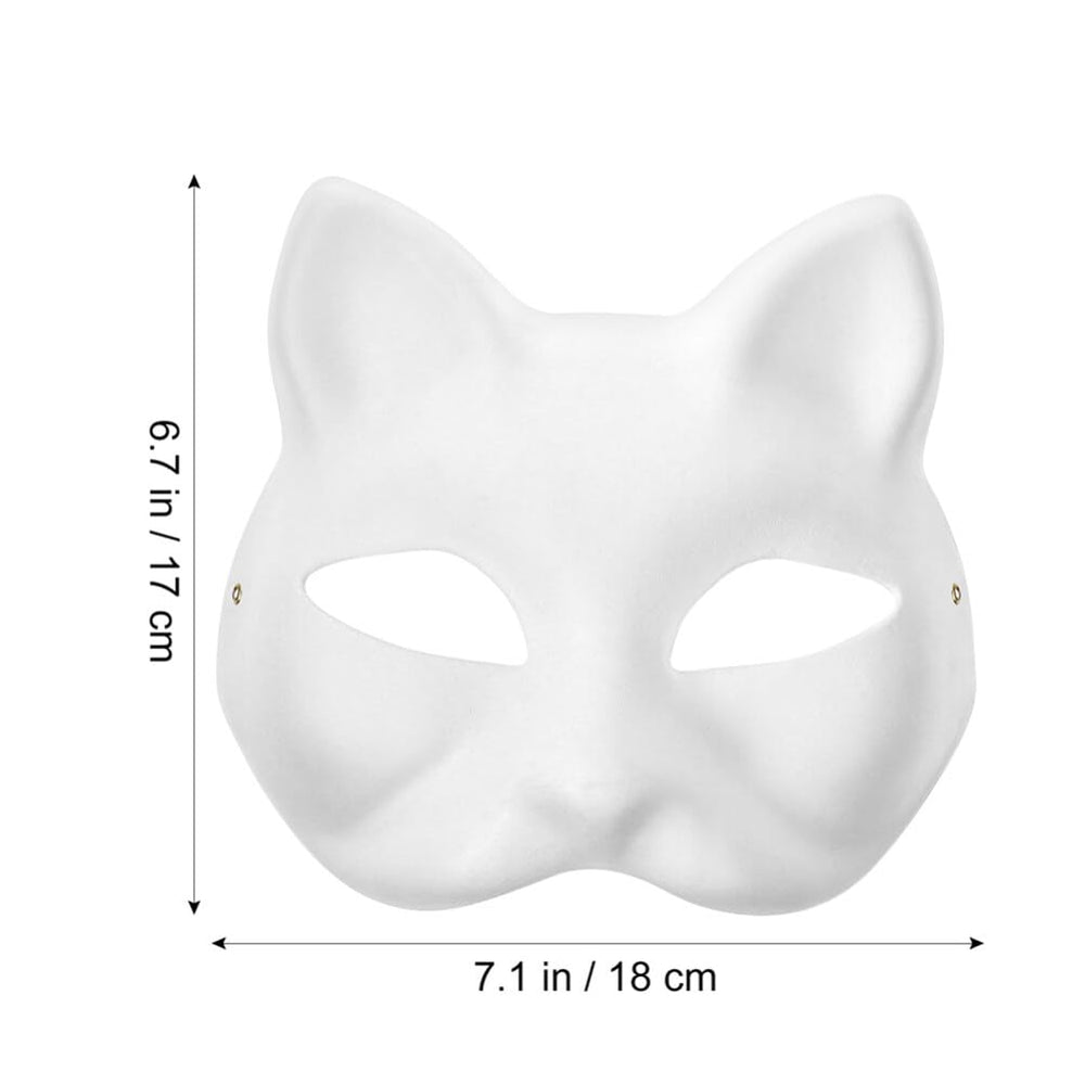IMIKEYA unpainted mask for art projects and role play