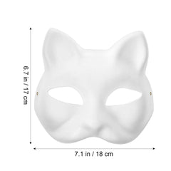 IMIKEYA unpainted mask for art projects and role play