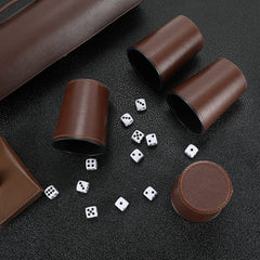 Patented dice cup design emphasizes precision and durability.