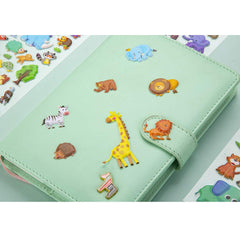 IMNEXT2U Scrapbooking kit stickers engage kids in arts and travel activities.