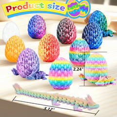 Impossmaker crystal egg highlights articulated dragon for posing.