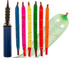 IMPRESA Flying Balloon Rockets 100-pack ready for vibrant party decor.