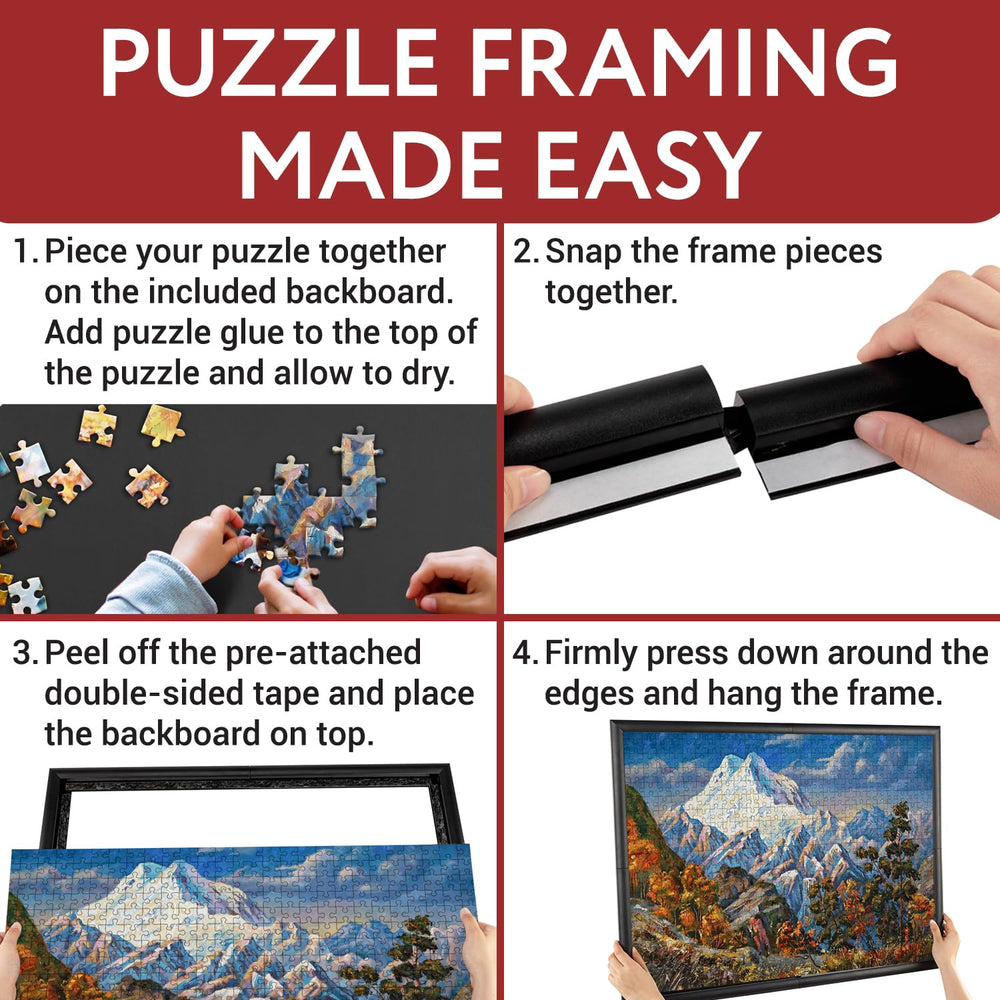 IMPRESA Jigsaw Frame Kit durable construction for long-lasting puzzle displays