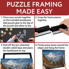 IMPRESA Jigsaw Frame Kit durable construction for long-lasting puzzle displays