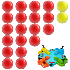 IMPRESA replacement marbles for Hungry Hungry Hippos with red and yellow colors for lively play