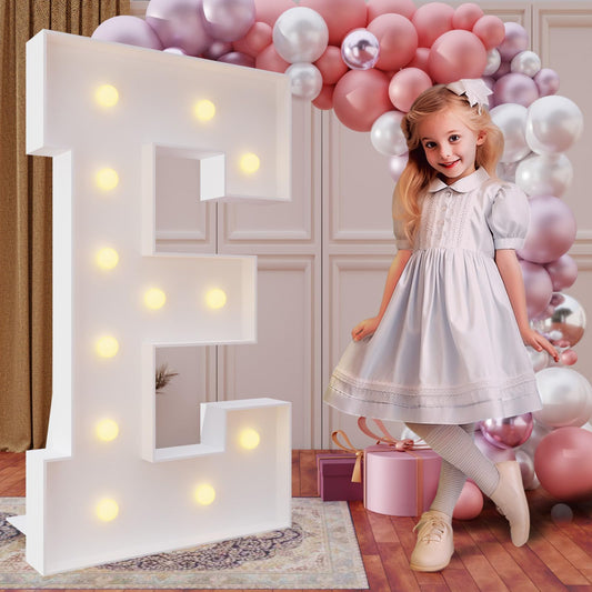imprsv 4ft marquee letter E ready to create a bold event backdrop