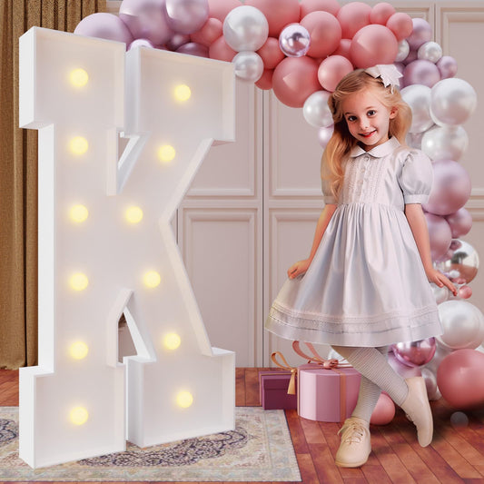 imprsv 4ft marquee letter front view showing bold party decor focal point