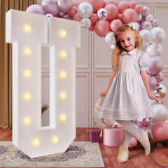 imprsv 4ft marquee letter U glows for vibrant birthday decor and photo-worthy moments