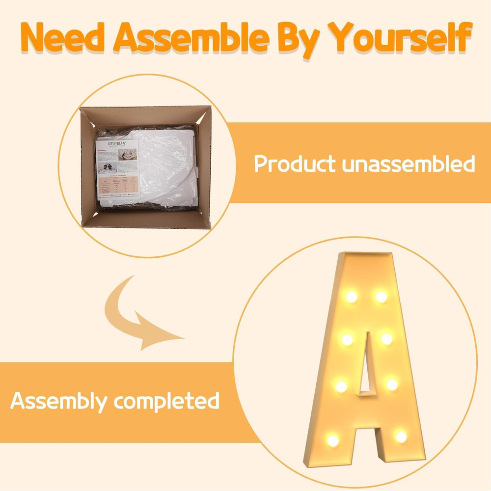 imprsv foam sign is easy to assemble for quick event setup.