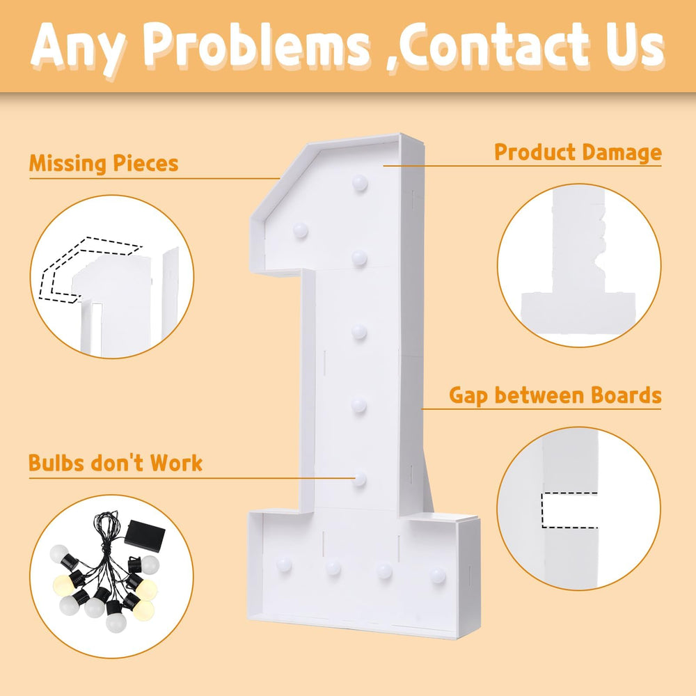 imprsv marquee letter P packaging box with easy setup guide