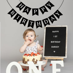 Imtively Happy Birthday banner set is reusable and eco-friendly