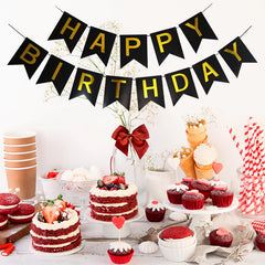 Imtively Happy Birthday Banner doubles as a stylish backdrop for photos.