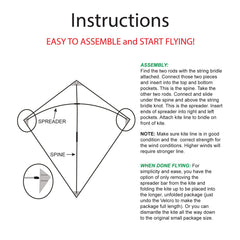 In the Breeze 3305 kite tails extended, three 19-foot tails enhance visibility