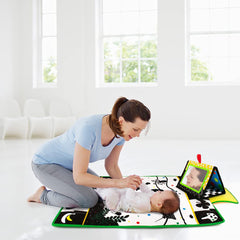 Inbeby tummy time mirror promotes self-awareness during play.