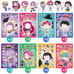 INBVE Kpop Demon Hunters DIY sticker set ready for various decorating uses