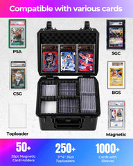 Rugged protection from shocks and dust for safe on-the-go card storage.