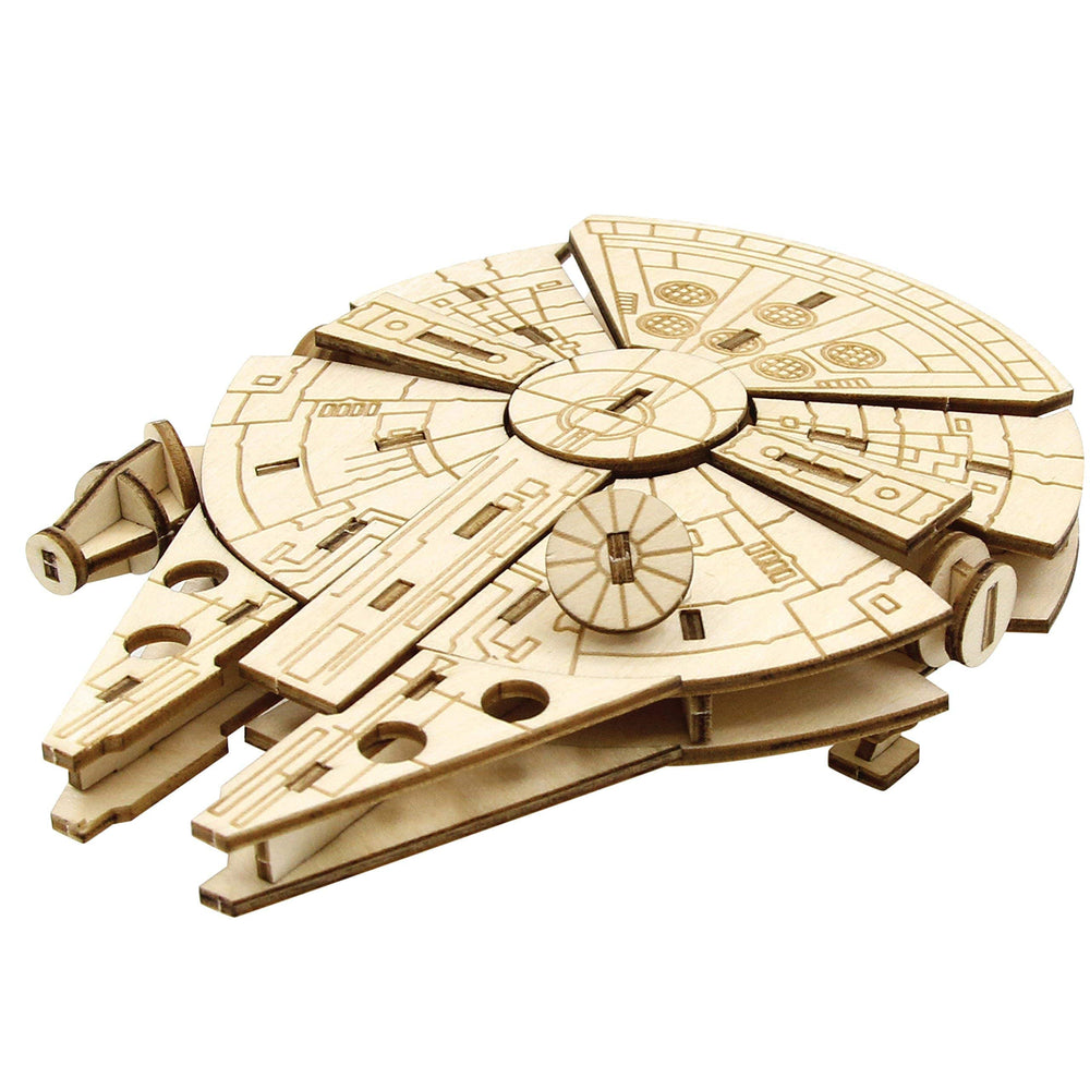 IncrediBuilds Millennium Falcon booklet-inside reveals rich lore and building tips.