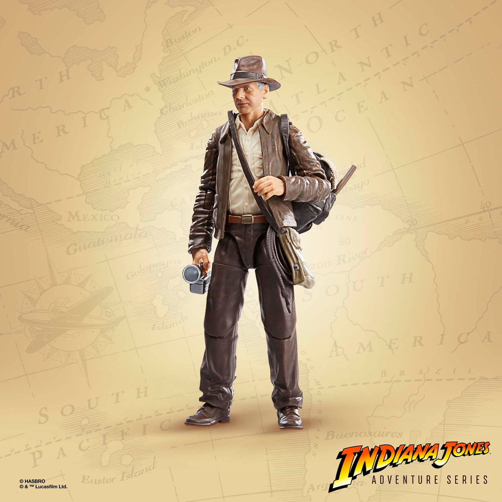Indiana Jones Dial of Destiny coiled whip allows action-ready poses.