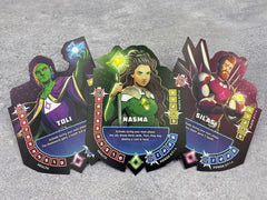 Astro Knights expedition mode teaser by Indie Boards and Cards indicating escalating challenges