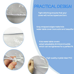 IndigoTempest9 water table cover protects water from dust and debris.