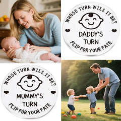 Infanote coin at baby shower prop for lighthearted moments