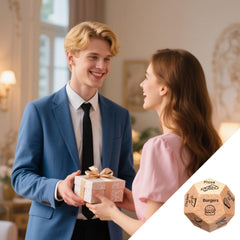 Infanote couples date night game dice sparks playful meal planning for two.