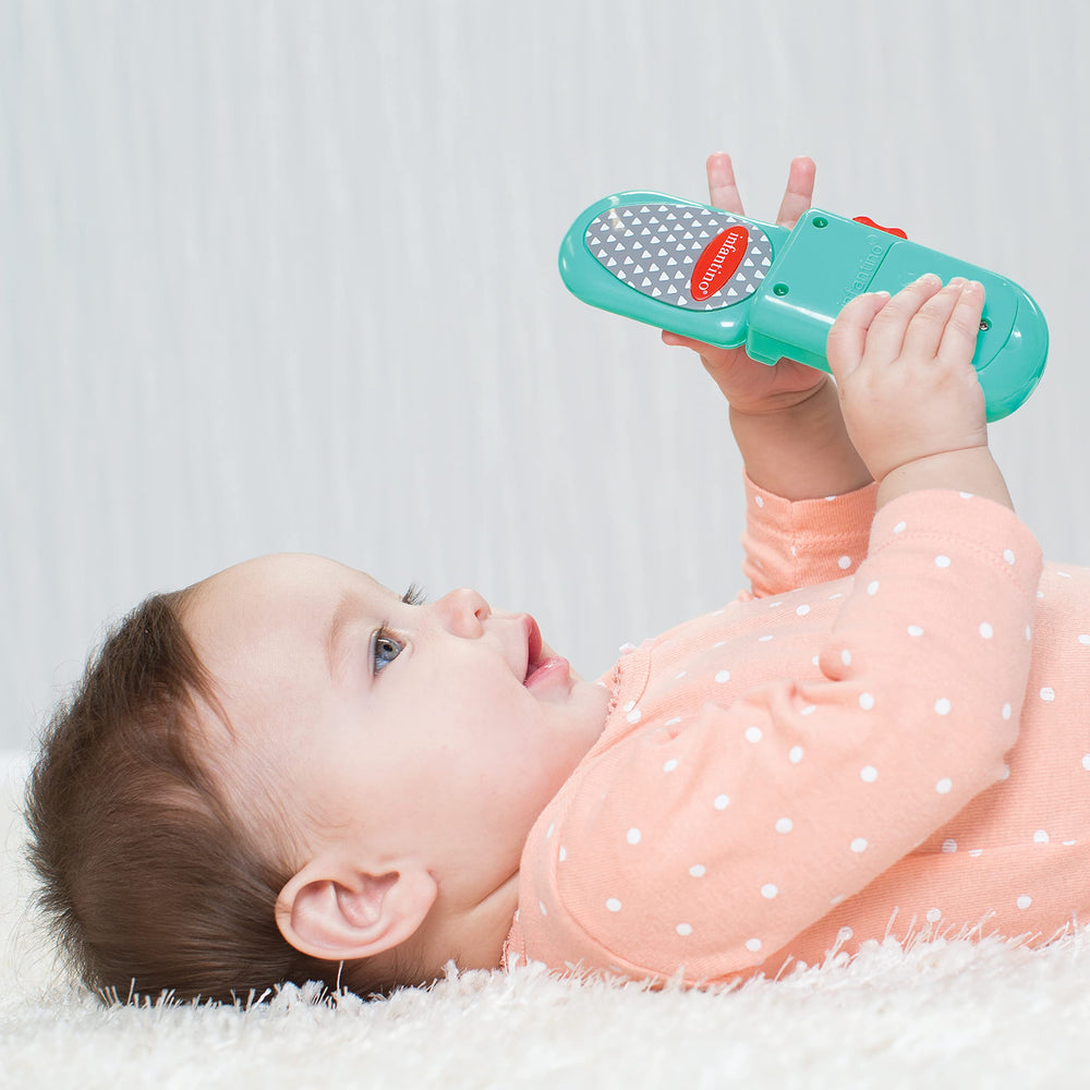 Infantino Flip and Peek Fun Phone color variants showcase two bright hues for baby-friendly choices