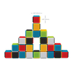 Infantino Press & Stay 24-piece set supports imaginative construction and longer play sessions.