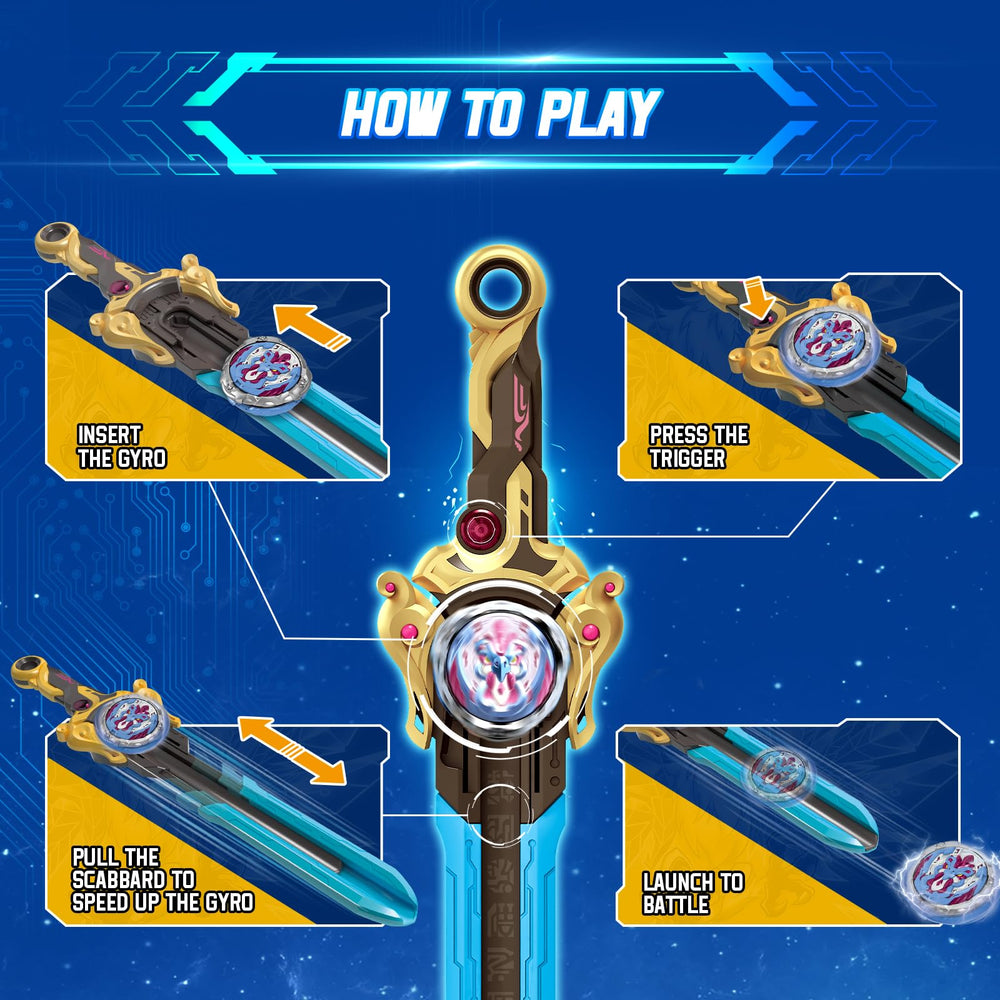 Infinity Nado battle set setup shows tops and components for strategic play.