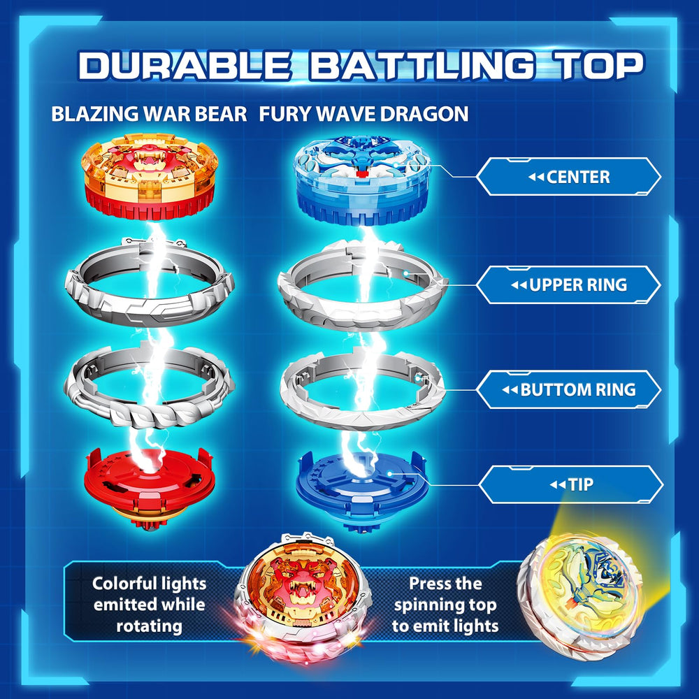 Infinity Nado metal glowing battle top offers striking visuals and solid spin