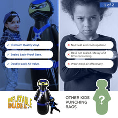 Inflatable Dudes Ninja Toy 47 Inches outdoor use for backyard ninja fun.