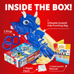 Inflatable Dudes premium vinyl material withstands vigorous punches and kicks