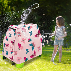Infowush waterproof design protects the water table indoors or outdoors.