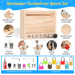 INIFEIDALA lock-and-key set displayed with various locks for problem-solving practice.