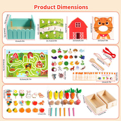 INIFEIDALA Farm Toy storage bag keeps pieces organized