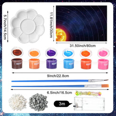 Innconee solar system pigments deliver vibrant planet colors for painting.