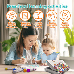 INNMUSE preschool art crafts kit enables screen-free, creative learning at home or in class