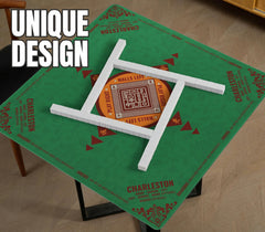 InnoBeta Mahjong Mat with locked-stitched edges resists fraying and curling.