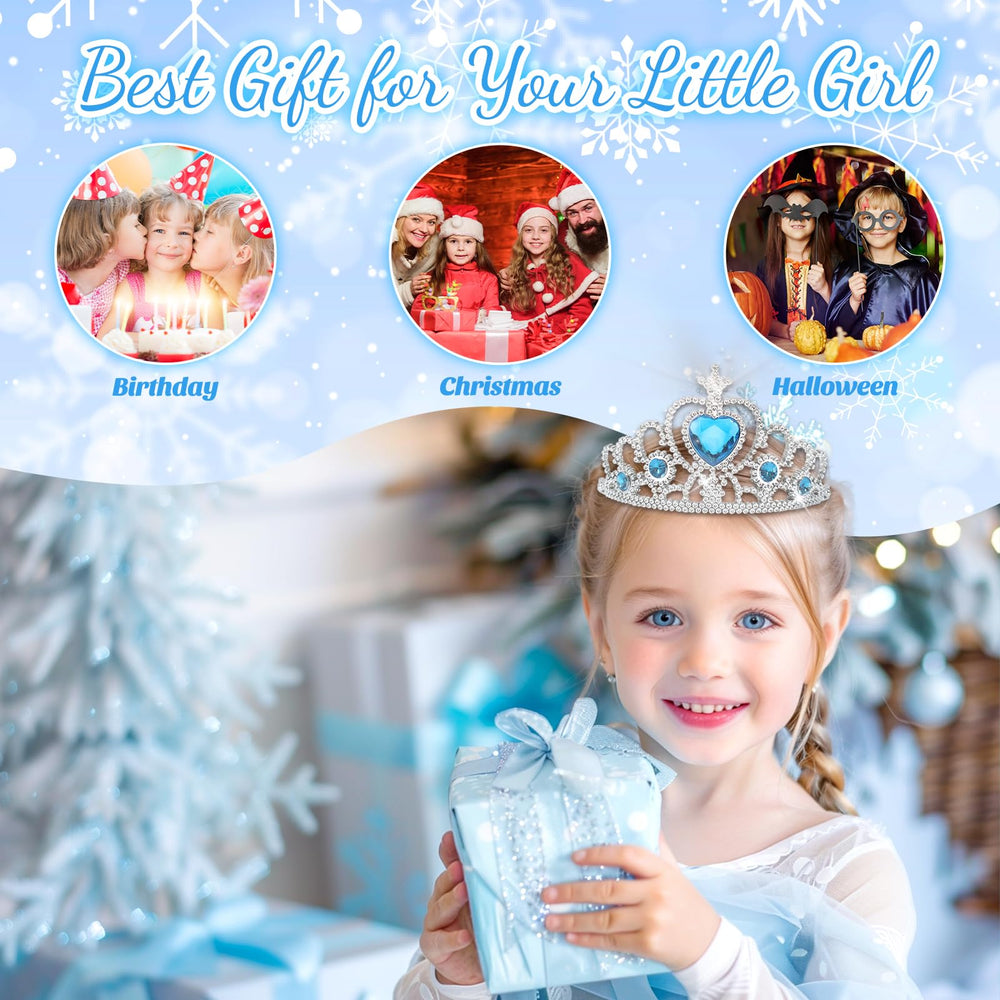 INNOCHEER frozen princess crown enhances magical dress-up moments
