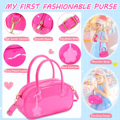 INNOCHEER pink purse packaging display showing the complete playset