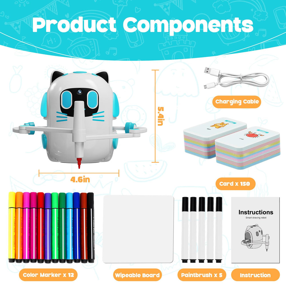 Innofans drawing robot built with safe non-toxic materials for worry-free play