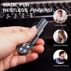 INNÔPLUS Fidget Slider crisp click sound can aid quick focus during tasks.