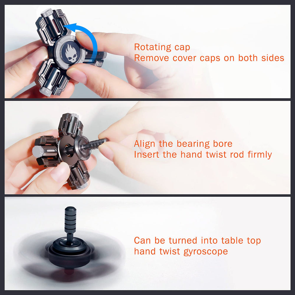 INNOPLUS fidget spinner zinc alloy build emphasizes durability and easy maintenance.