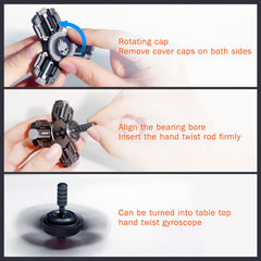 INNOPLUS fidget spinner zinc alloy build emphasizes durability and easy maintenance.