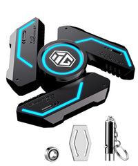 INNÔPLUS fidget spinner glowing in the dark after light exposure, supporting calm focus.