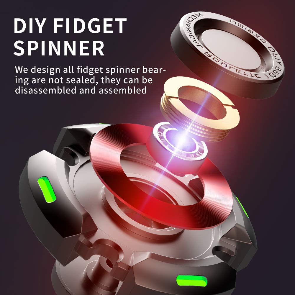 INNÔPLUS fidget spinner pocket-size design fits easily in a bag for on-the-go use.