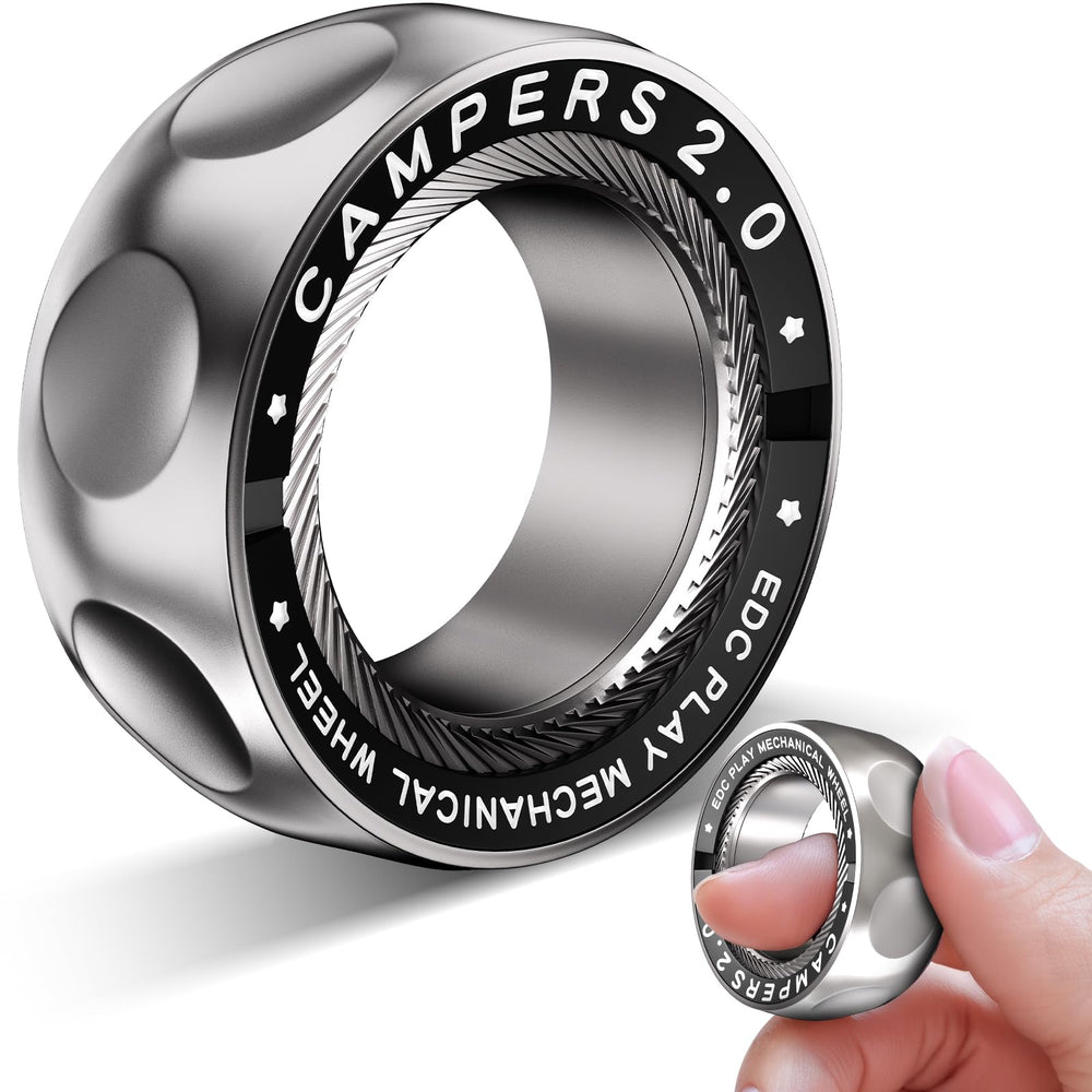 INNÔPLUS magnetic fidget spinner ring with dynamic outer design for focus