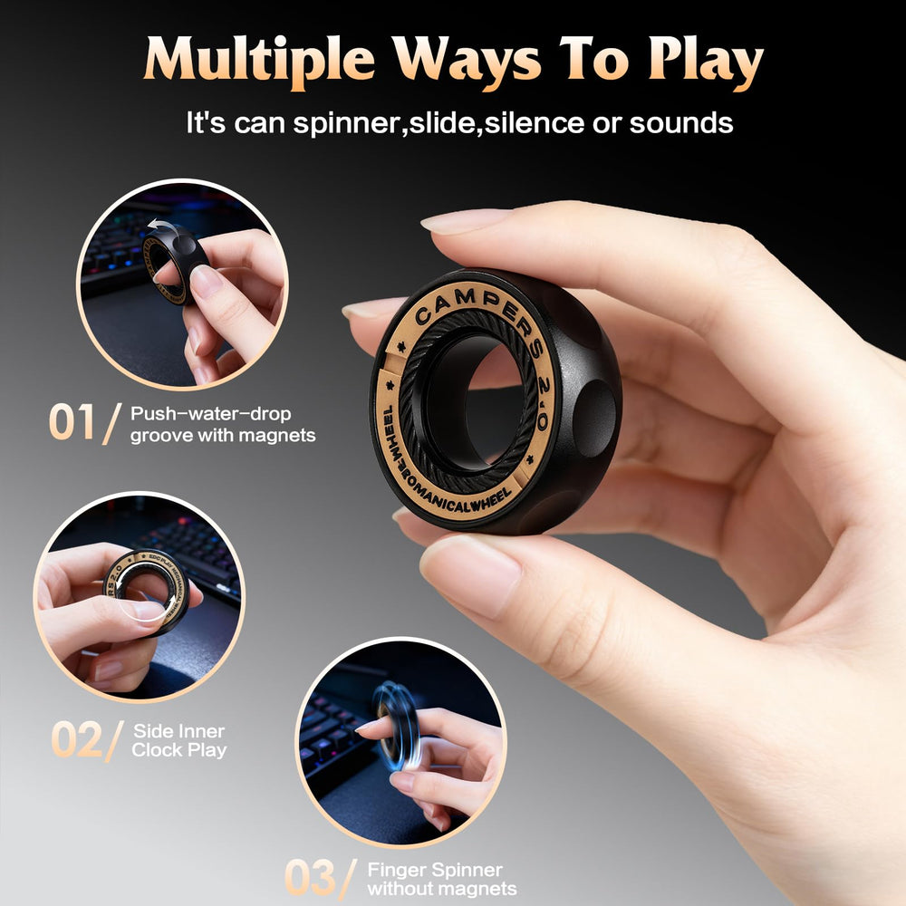 INNÔPLUS magnetic rings: eight slots for tactile spin and focus.